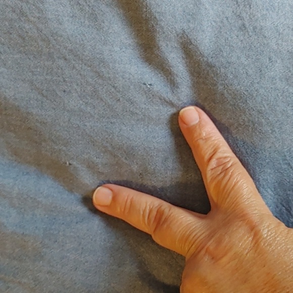 St. John's Bay Woman Button Down Ling Sleeve Denim Top Size 2X - Picture 11 of 12